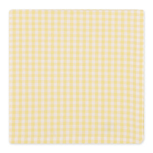 Sundress Yellow Gingham Cotton Napkins Set/4 | Design Imports