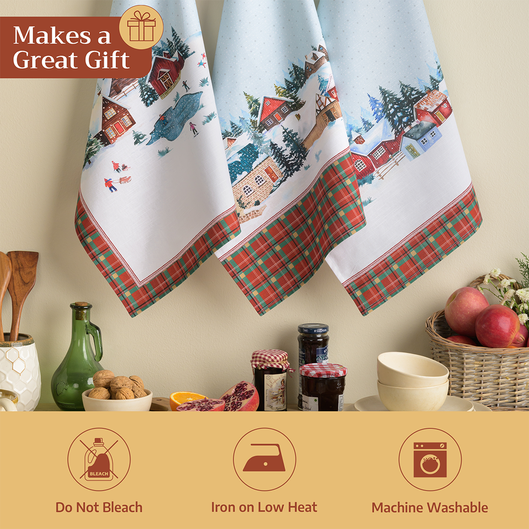 Megeve Kitchen Towel Set | Maison d'Hermine