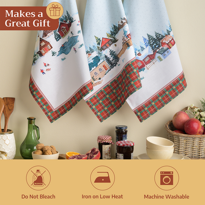 Megeve Kitchen Towel Set | Maison d'Hermine