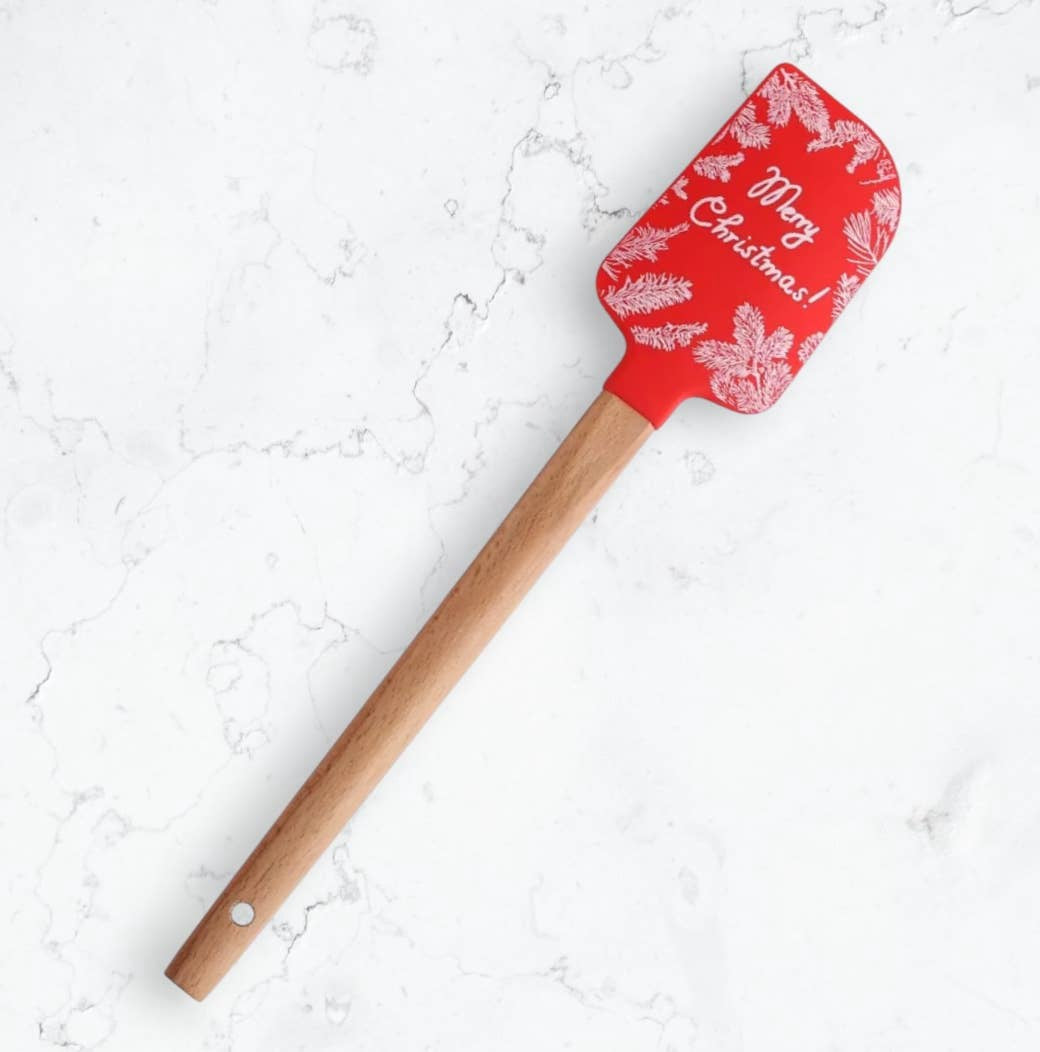 Merry Christmas Spatula | Silicone Spatula | Green Bee Towels