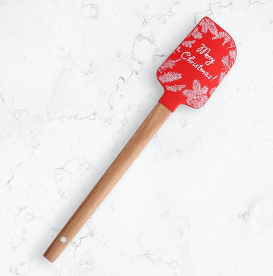 Merry Christmas Spatula | Silicone Spatula | Green Bee Towels