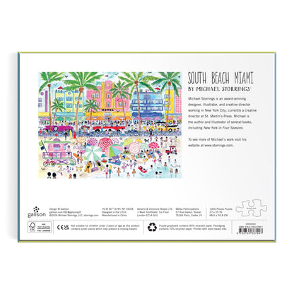 South Beach Miami 1000 pc Puzzle | Galison