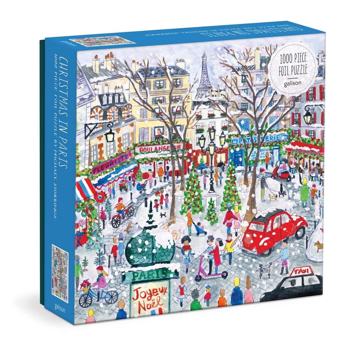 Michael Storrings Christmas in Paris Foil Puzzle (1000 Piece) | Galison