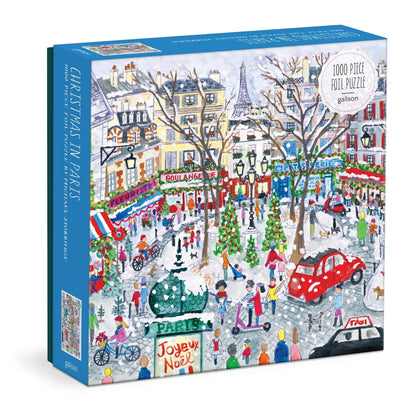 Michael Storrings Christmas in Paris Foil Puzzle (1000 Piece) | Galison