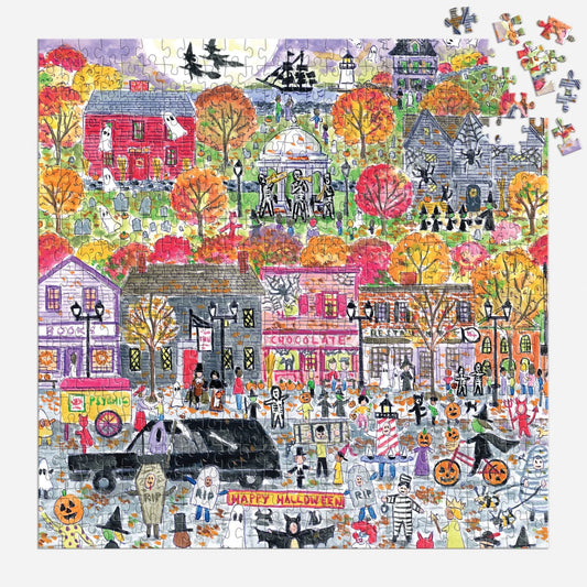 Michael Storrings Halloween Parade Puzzle (500 Piece) | Galison