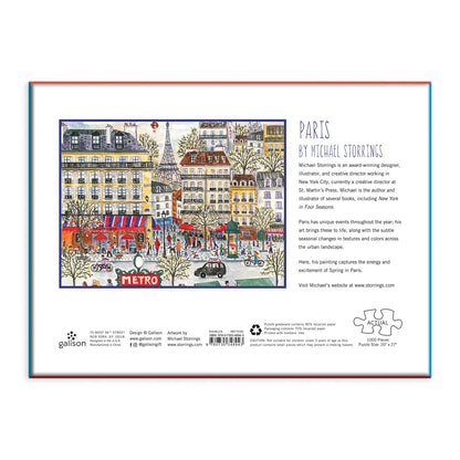 Michael Storrings Paris 1000 Piece Puzzle | Galison