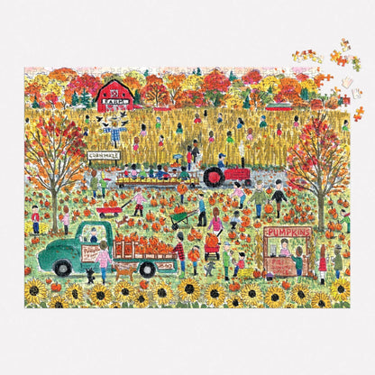 Michael Storrings Pumpkin Patch 1000 Piece Puzzle | Galison