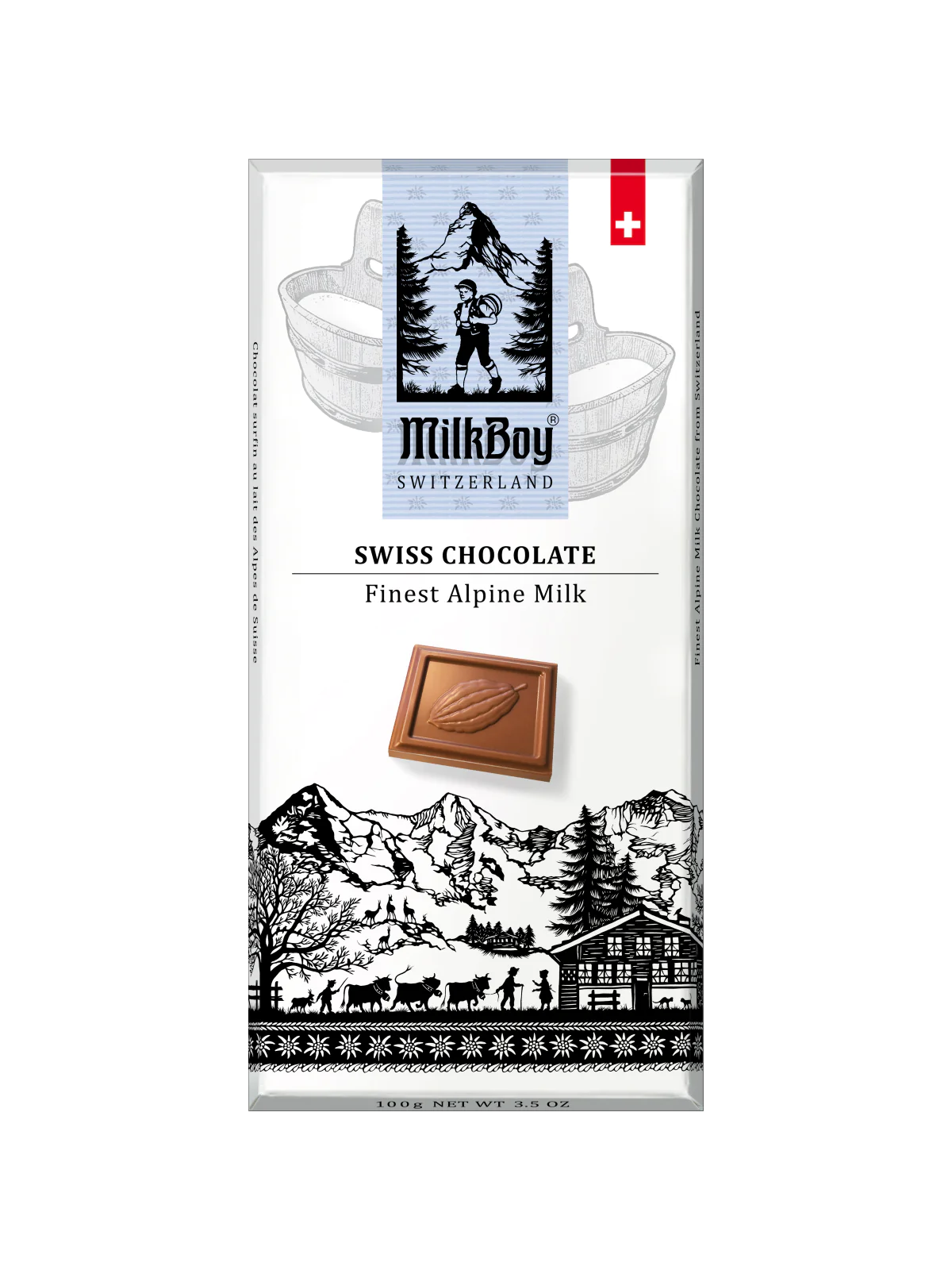 3.5 oz Chocolate Bars (Various Flavors) | MilkBoy Swiss Chocolate