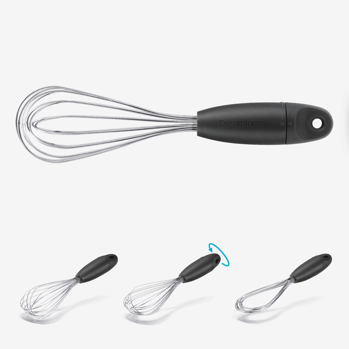 Mini Flisk® - 3-in-1 Mini Fold Flat Balloon Whisk | Dreamfarm