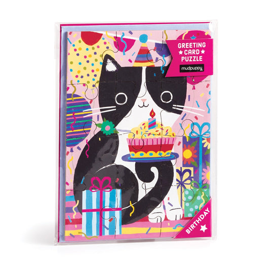 Purr-fect Cat Puzzle Card | Mudpuppy