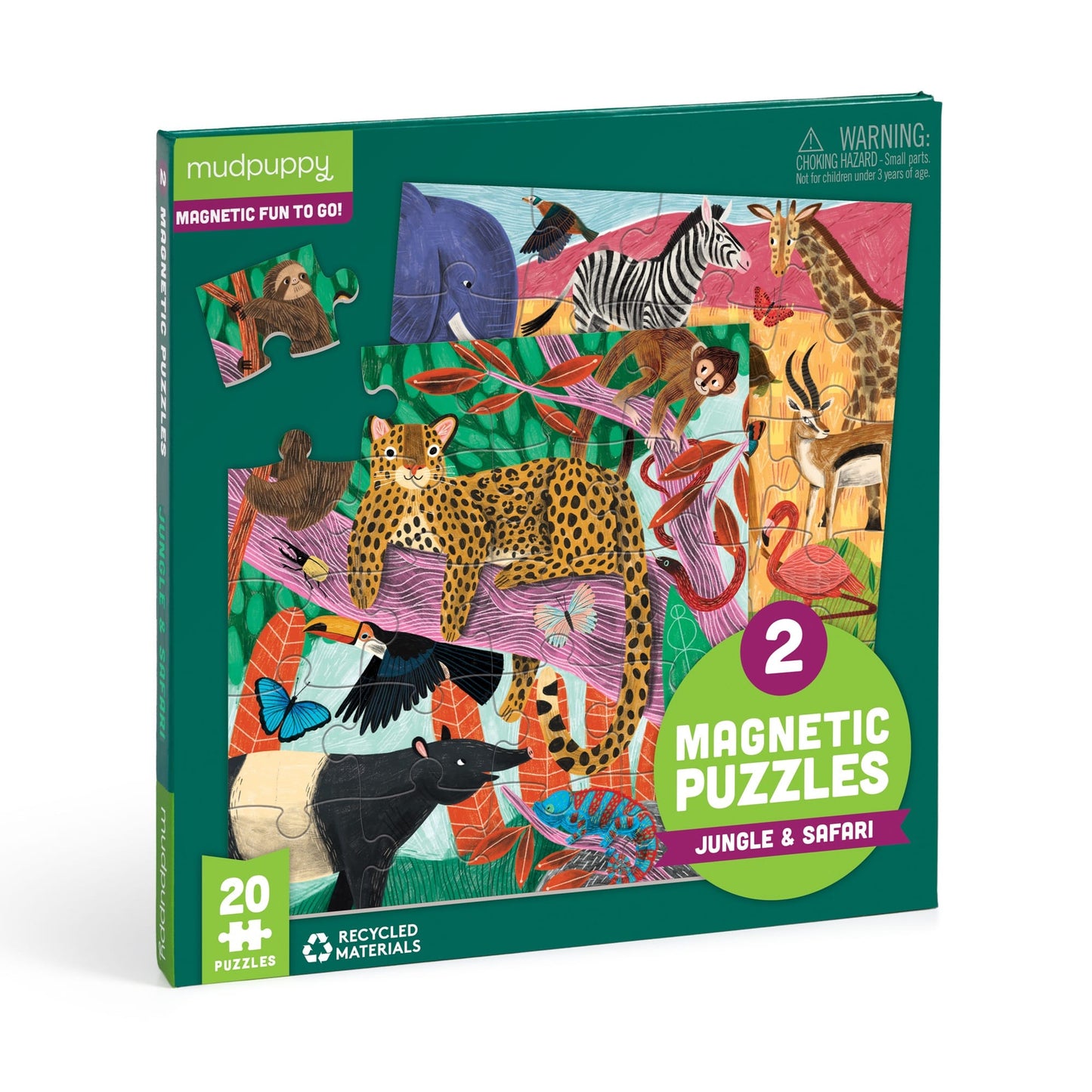 Jungle & Safari Magnetic Puzzle | Mudpuppy