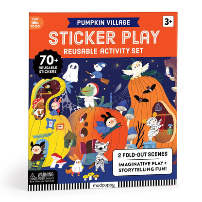 Pumpkin Village Sticker Play Reusable Activity Set | Mudpuppy