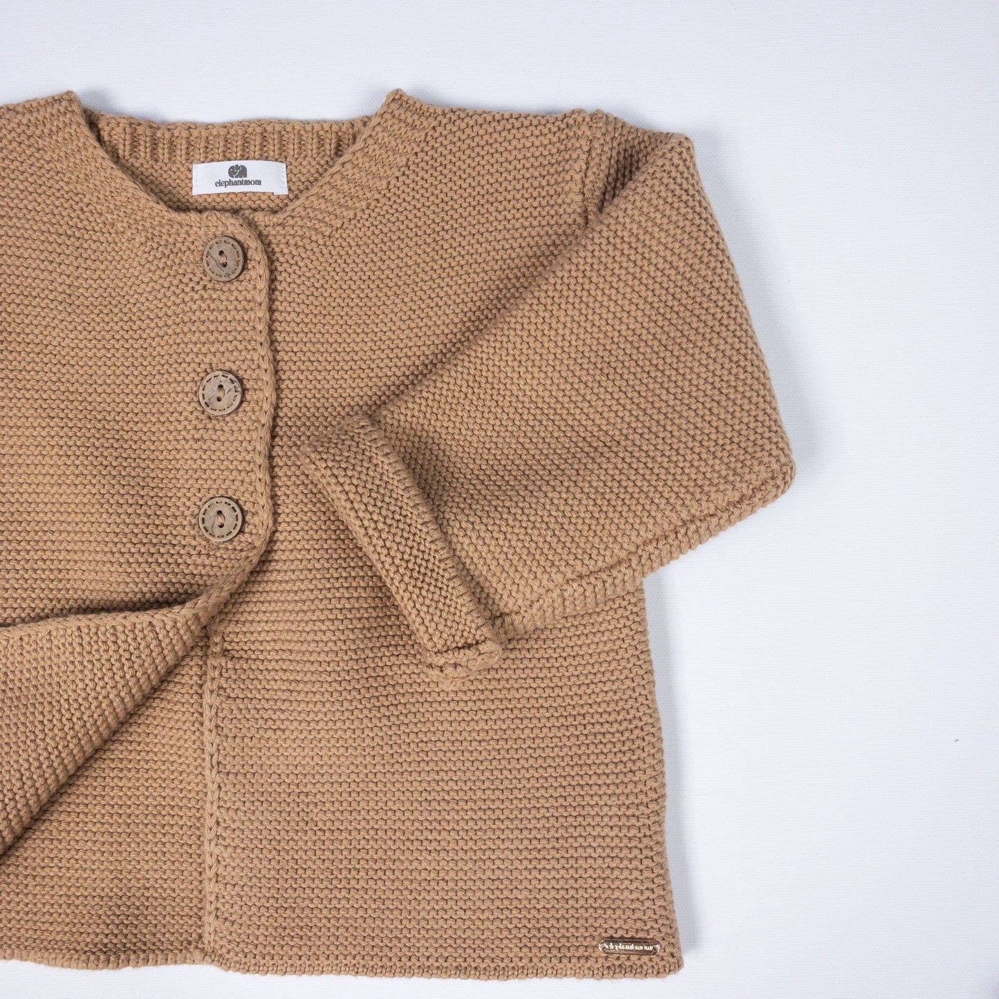 Mustard Powder Knit Jacket | Elephant Mom