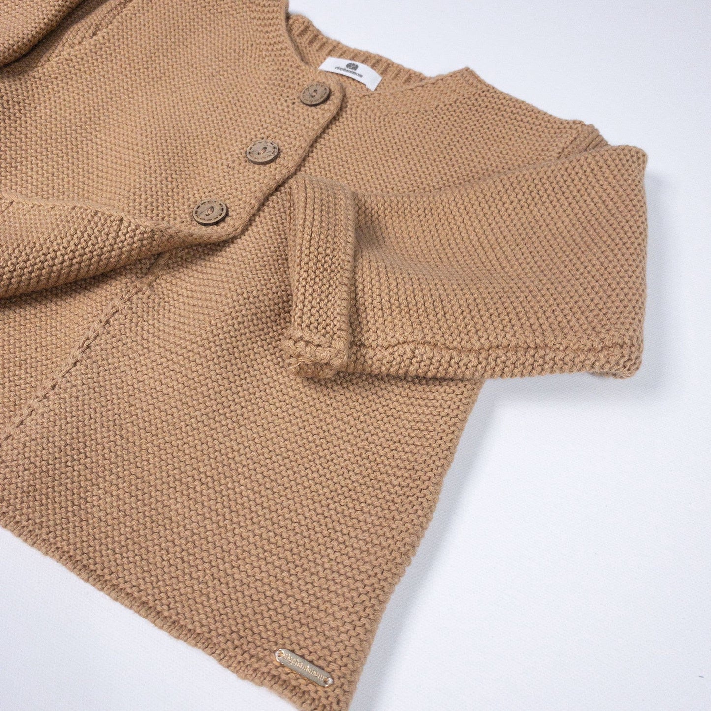 Mustard Powder Knit Jacket | Elephant Mom