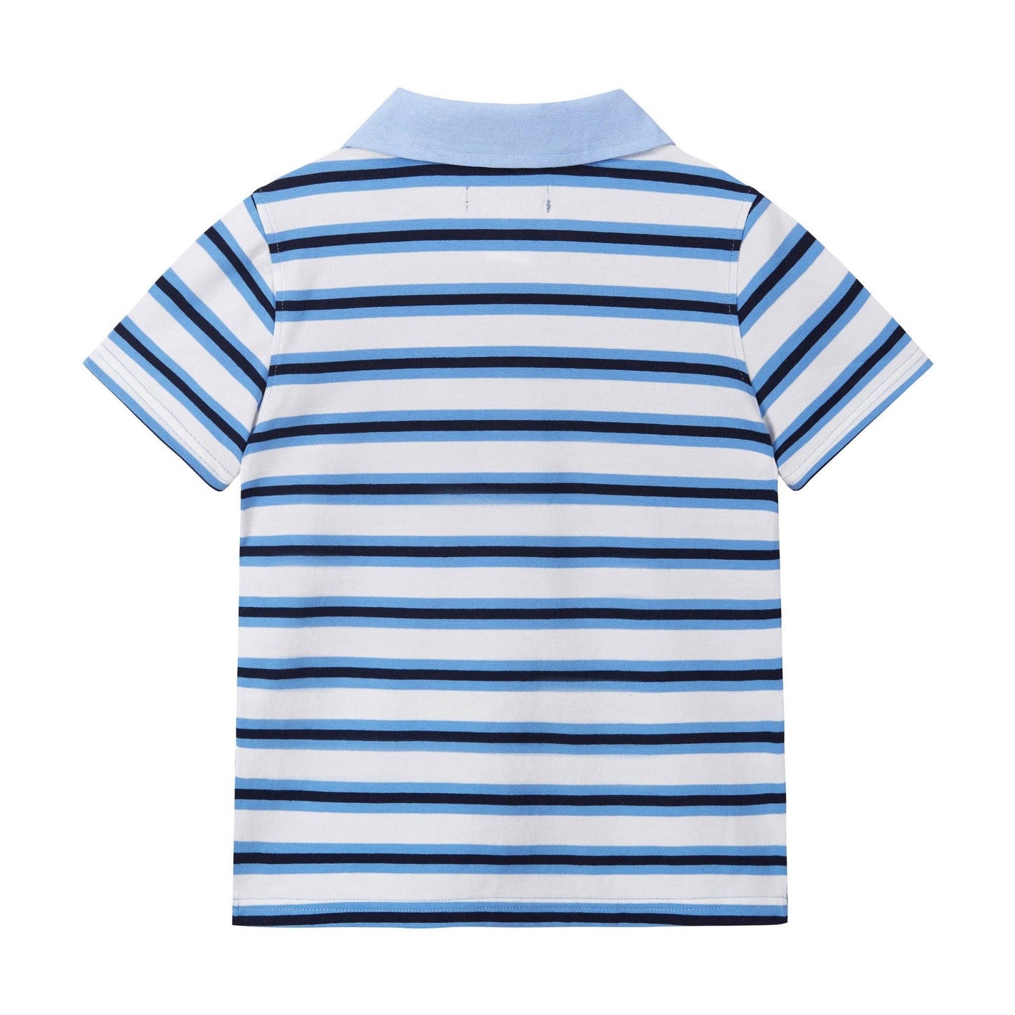 Navy Stripe Polo & Shorts Set | Andy & Evan
