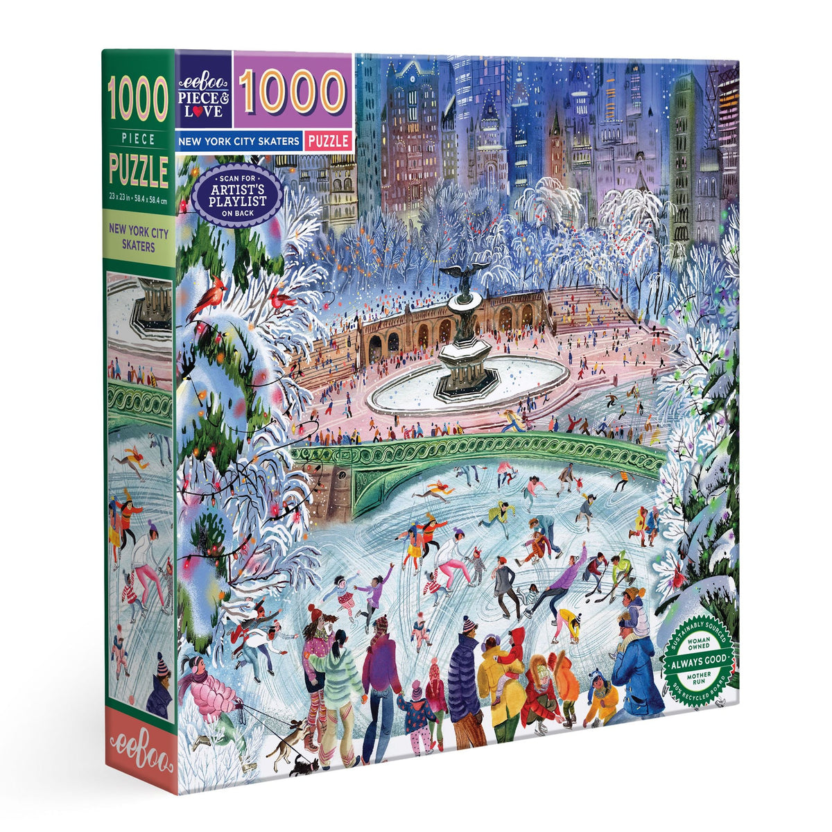 New York City Skaters Puzzle (1000pc) | Eeboo
