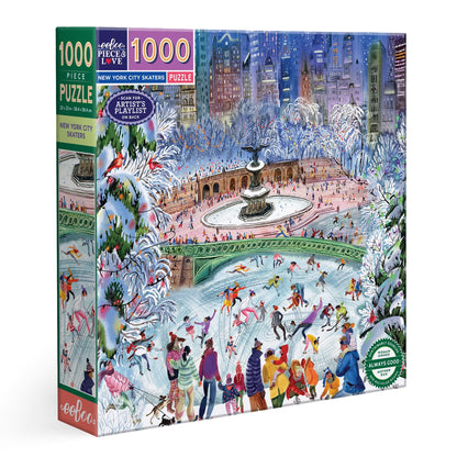 New York City Skaters Puzzle (1000pc) | Eeboo