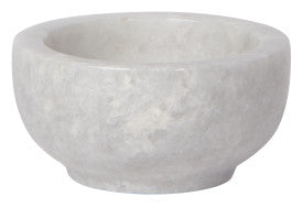 3 in White Marble Bowl | Now Designs