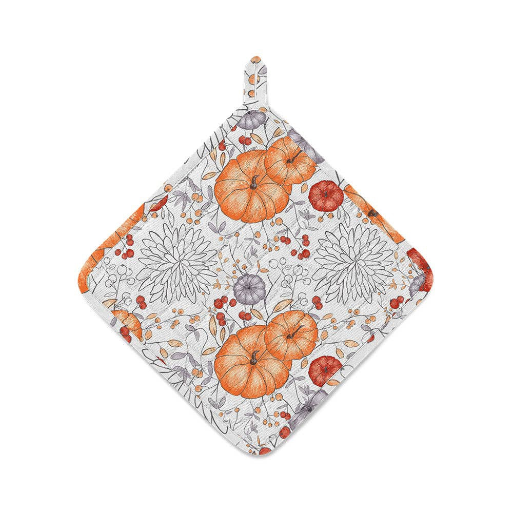 October Pot Holder Set | Mahogany