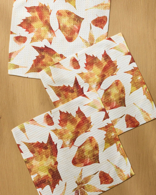 Painted Fall Dishcloth Set | Geometry