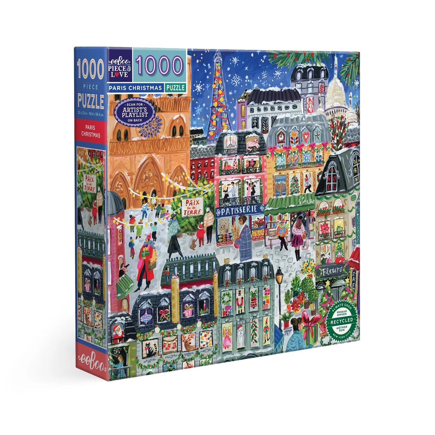 Paris Christmas Puzzle (1000 Piece) | Eeboo