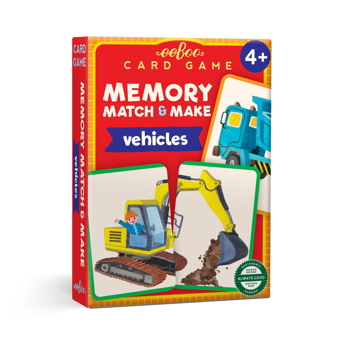 Vehicles Memory Match & Make Game | Eeboo