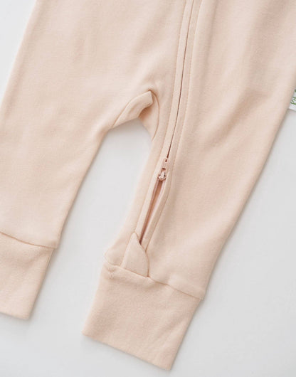 Rosy Peach Cotton Romper | Kit & Petal