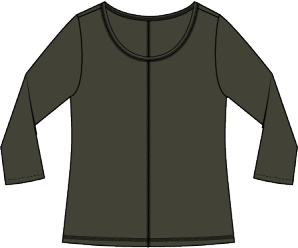 Forest Pebble Coverstitch Tee  | Habitat Clothing