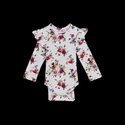 Bamboo Ruffle Bodysuit | Posh Peanut