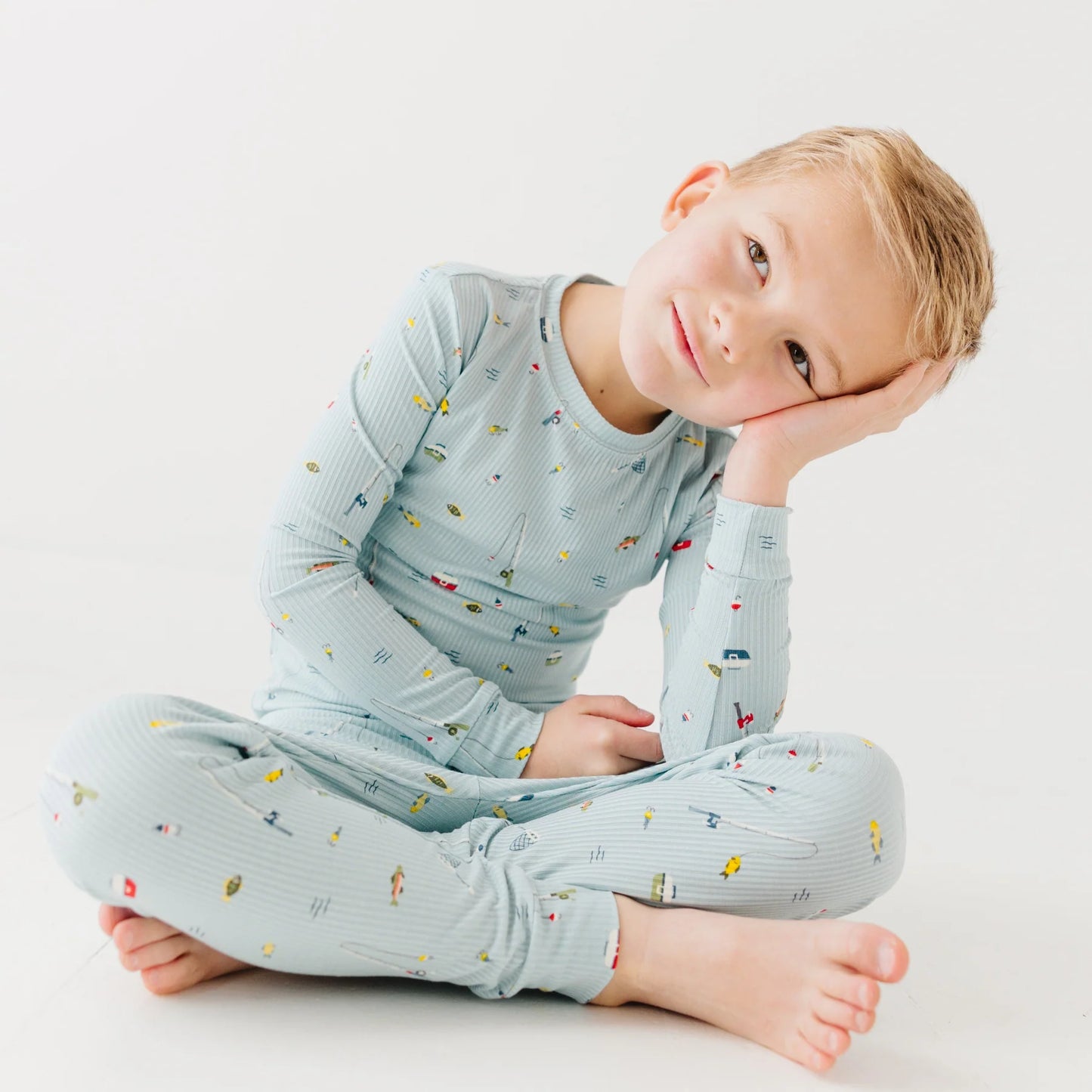 Two-Piece Ribbed Bamboo Set (Various Prints) | Brave Little Ones