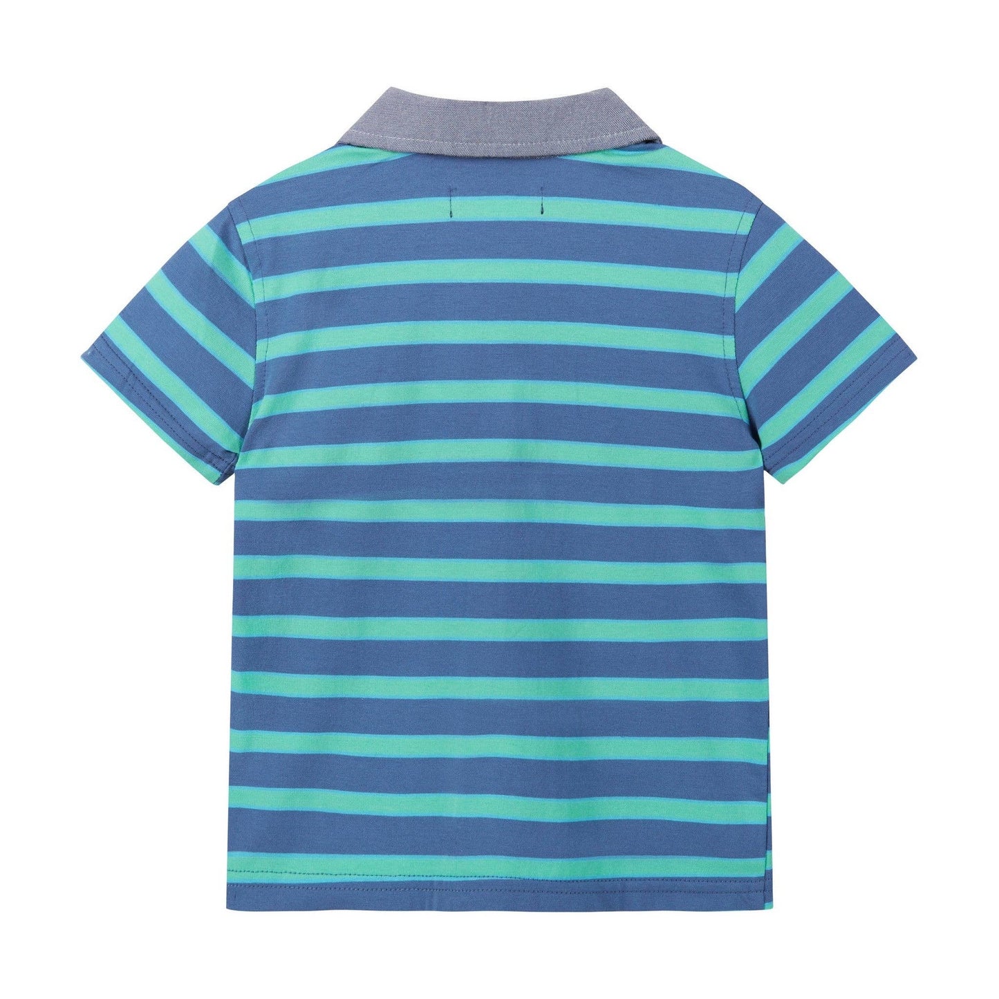 Blue Stripe Pique Polo Set | Andy & Evan