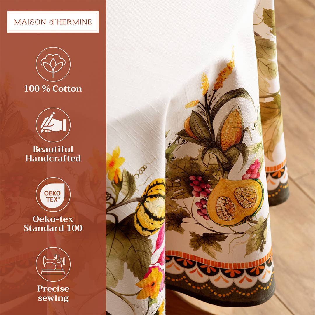 Pumpkin Garden Tablecloth | Maison d'Hermine