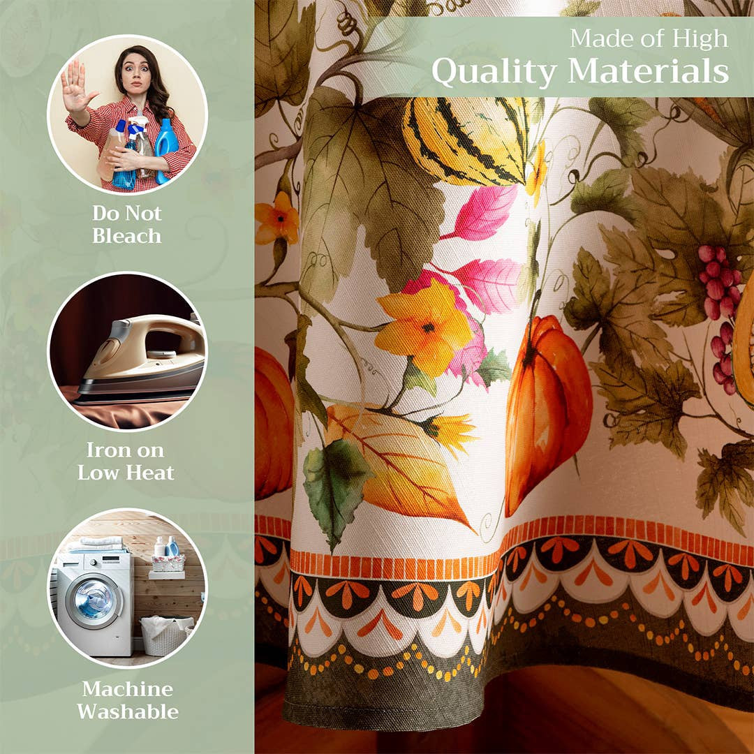 Pumpkin Garden Tablecloth | Maison d'Hermine