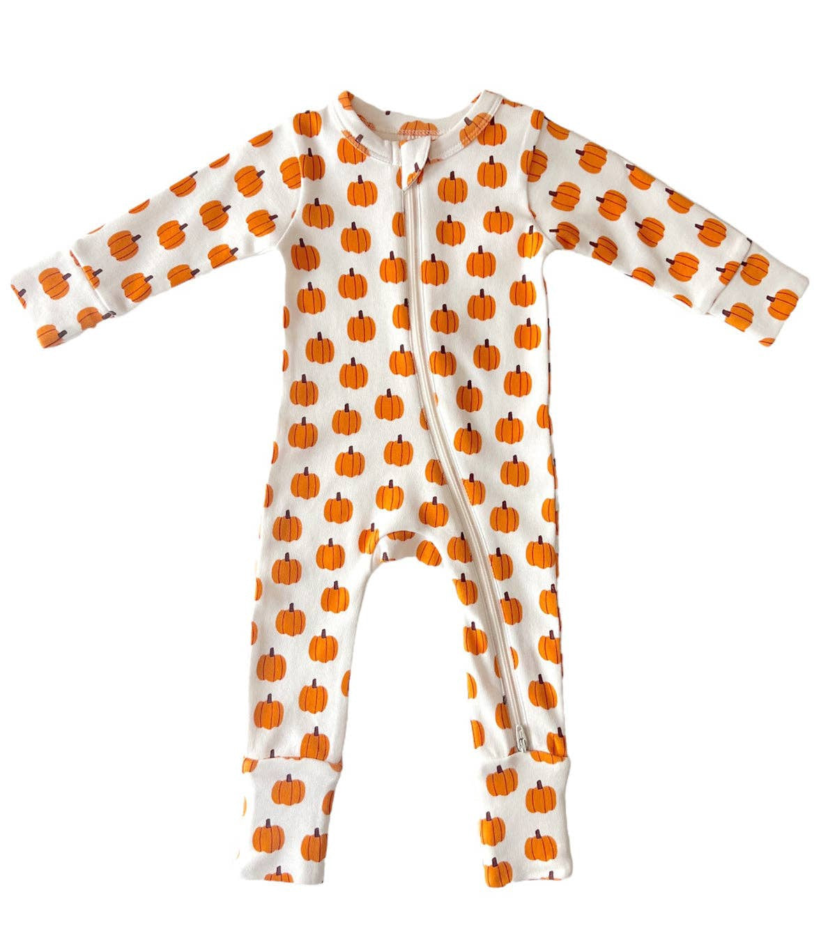 Pumpkin Organic Zip Romper | Siix Collection
