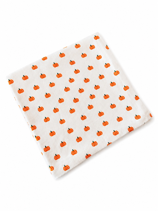 Pumpkin Pointelle Swaddle | Siix Collection