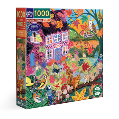 Autumn Cottage Puzzle (1000pc) | Eeboo