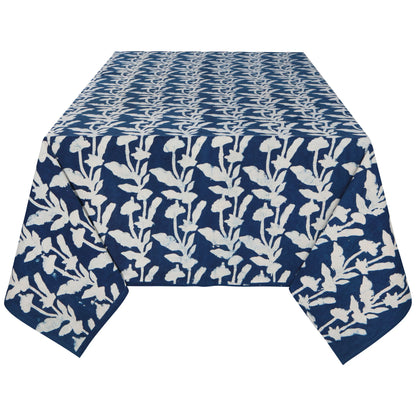 Block Print Flourish Tablecloth | Danica