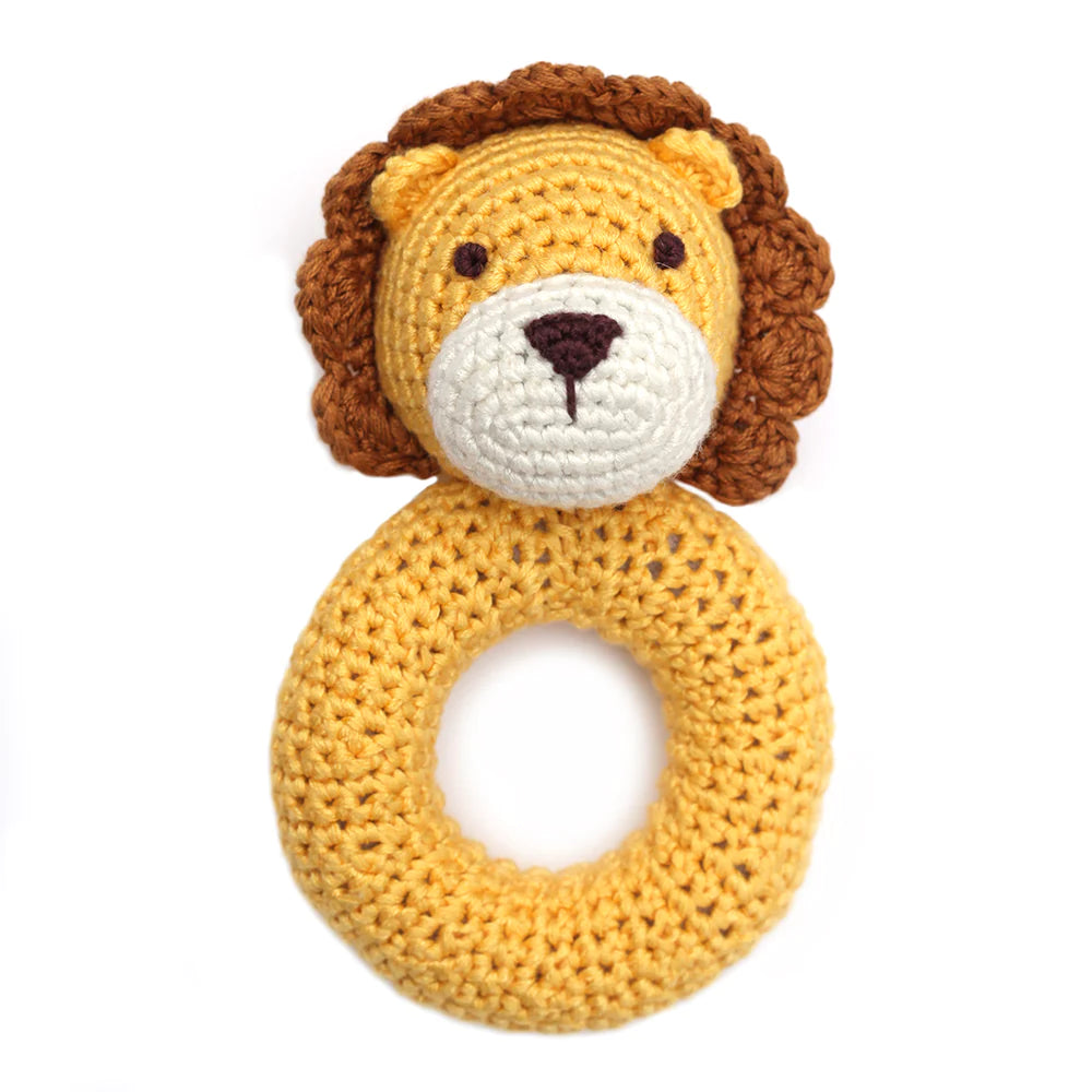 Hand Crocheted Lion Rattle | Cheengoo