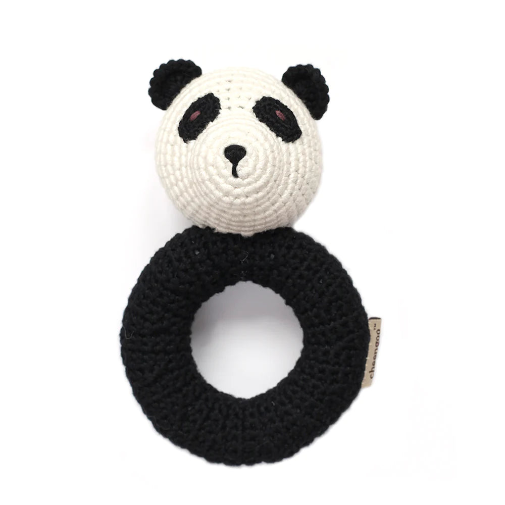 Hand Crocheted Panda Rattle | Cheengoo