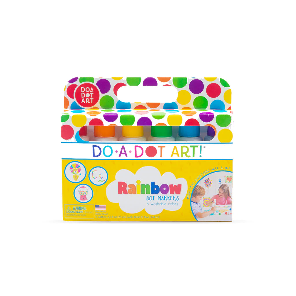 6 Pack Rainbow Dot Markers | Do·A·Dot Art