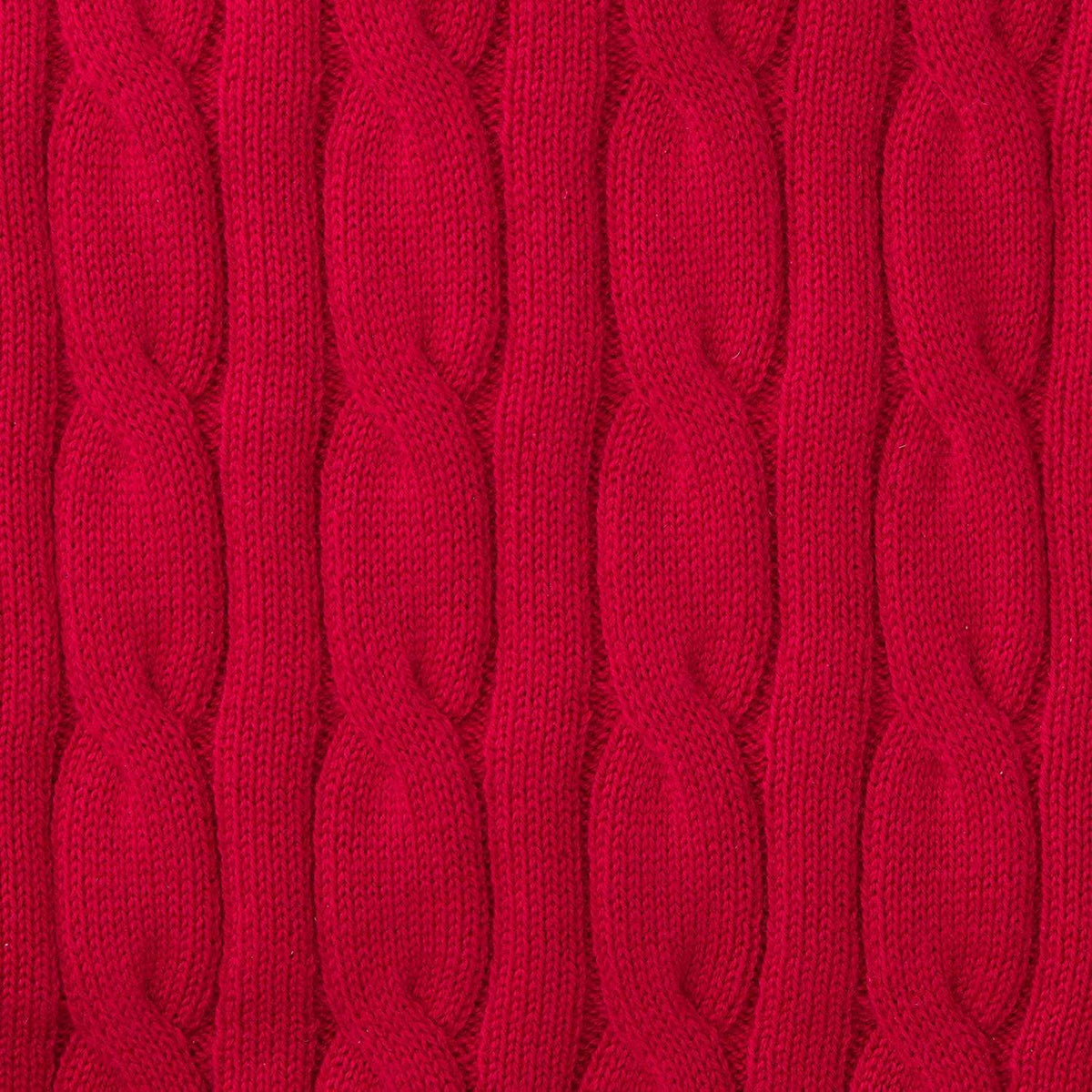 Red Cable Front Sweater | Hope & Henry
