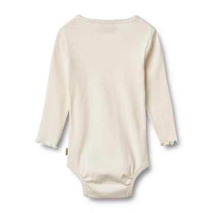 Regitze Ivory Bodysuit | Wheat