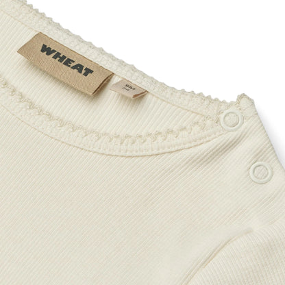 Regitze Ivory Bodysuit | Wheat