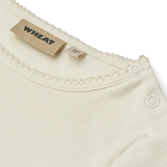 Regitze Ivory Bodysuit | Wheat