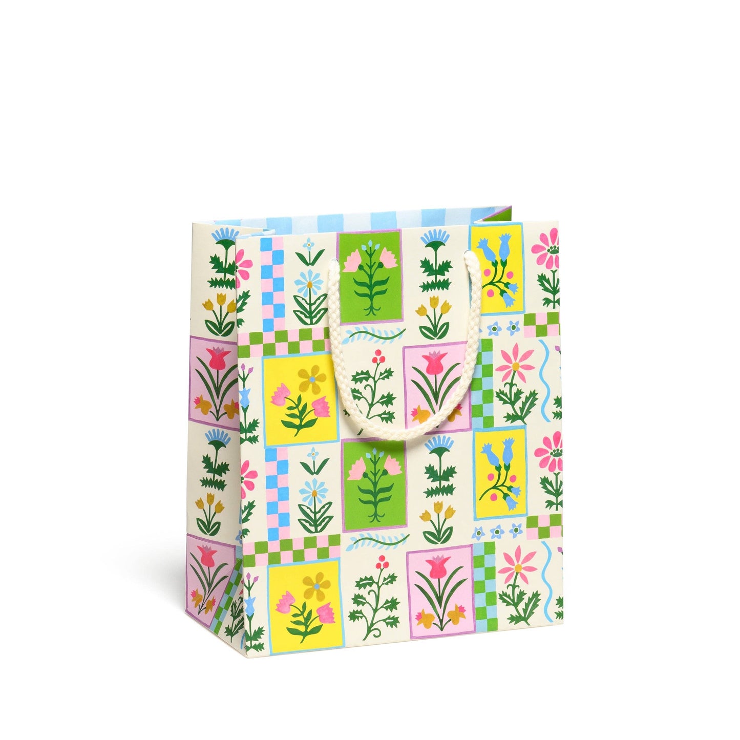 Retro Flower Gift Bag | Red Cap Cards