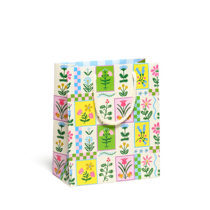 Retro Flower Gift Bag | Red Cap Cards