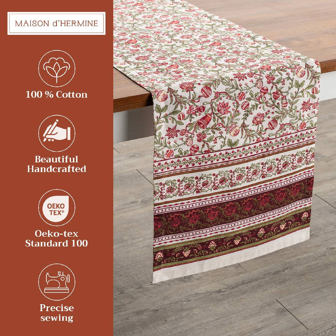 Reveillon Au Jardin Table Runner | Maison d'Hermine