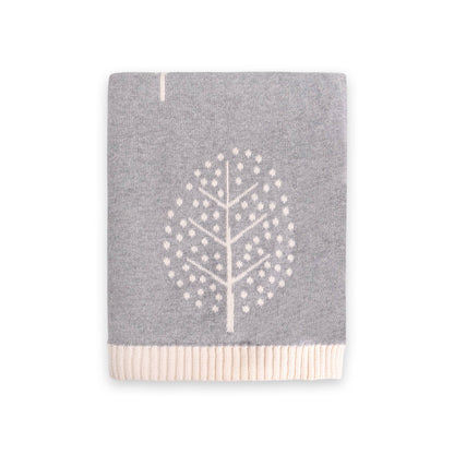 Into The Woods Knit Reversible Baby Blanket | Viverano Organics