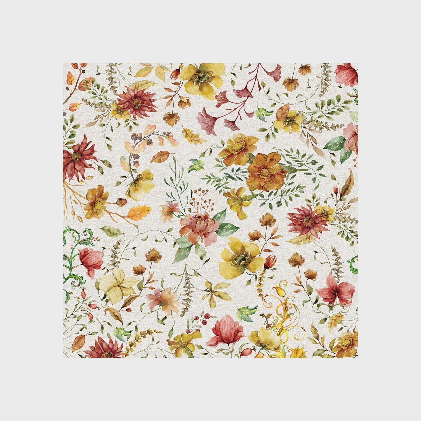 Fall Leaves & Flowers Tablecloth | Michel Design Works