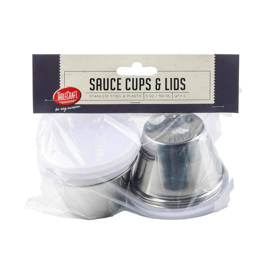 Sauce Cups with Clear Lids - Set/6 | TableCraft